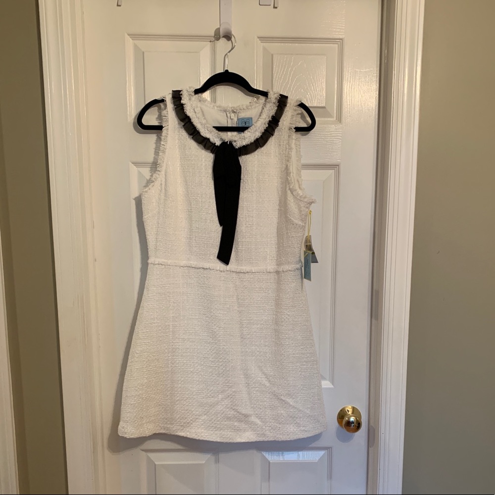 NWT White Tweed CeCe Dress